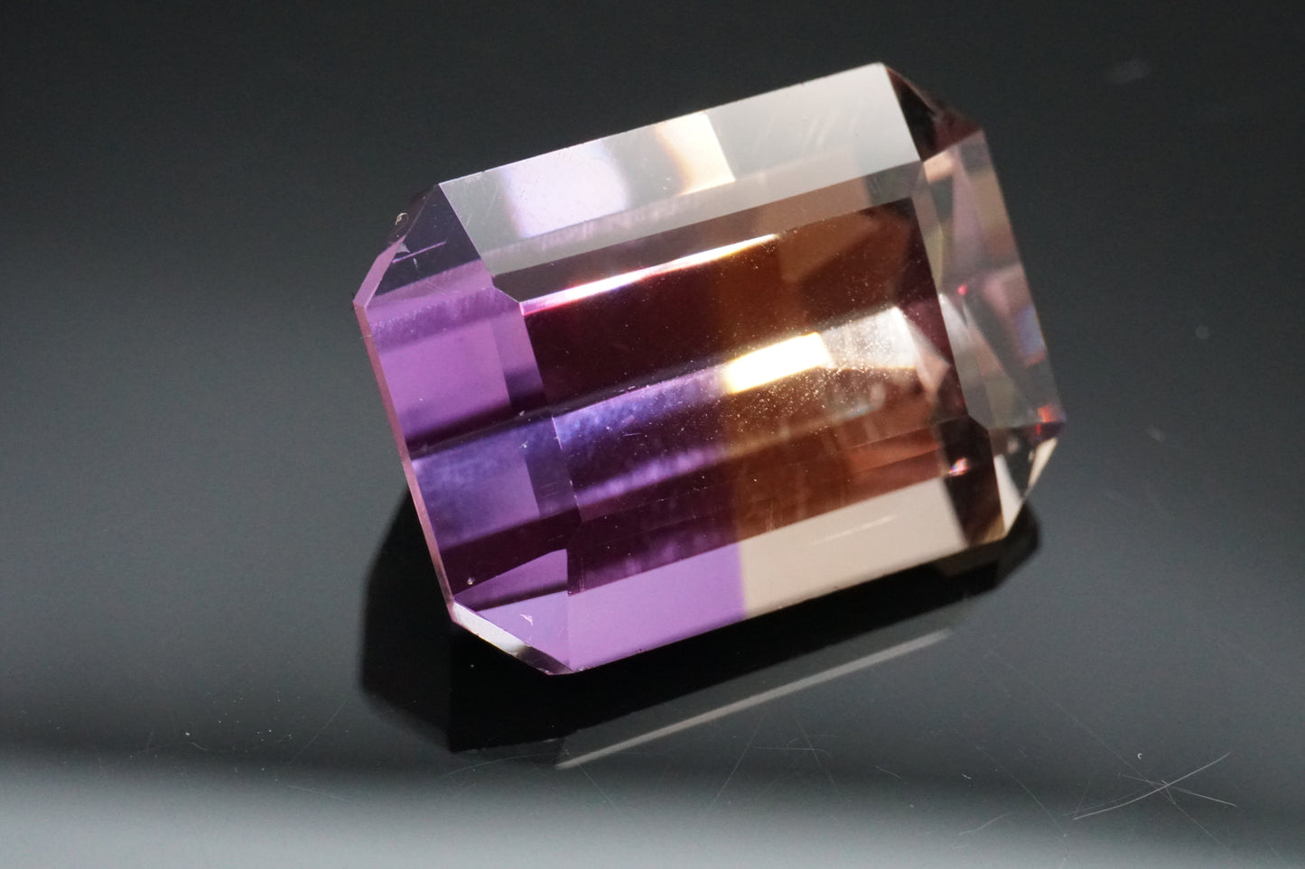 Ametrin Naturell aus Brasilien – 14,84 ct – Emerald Cut