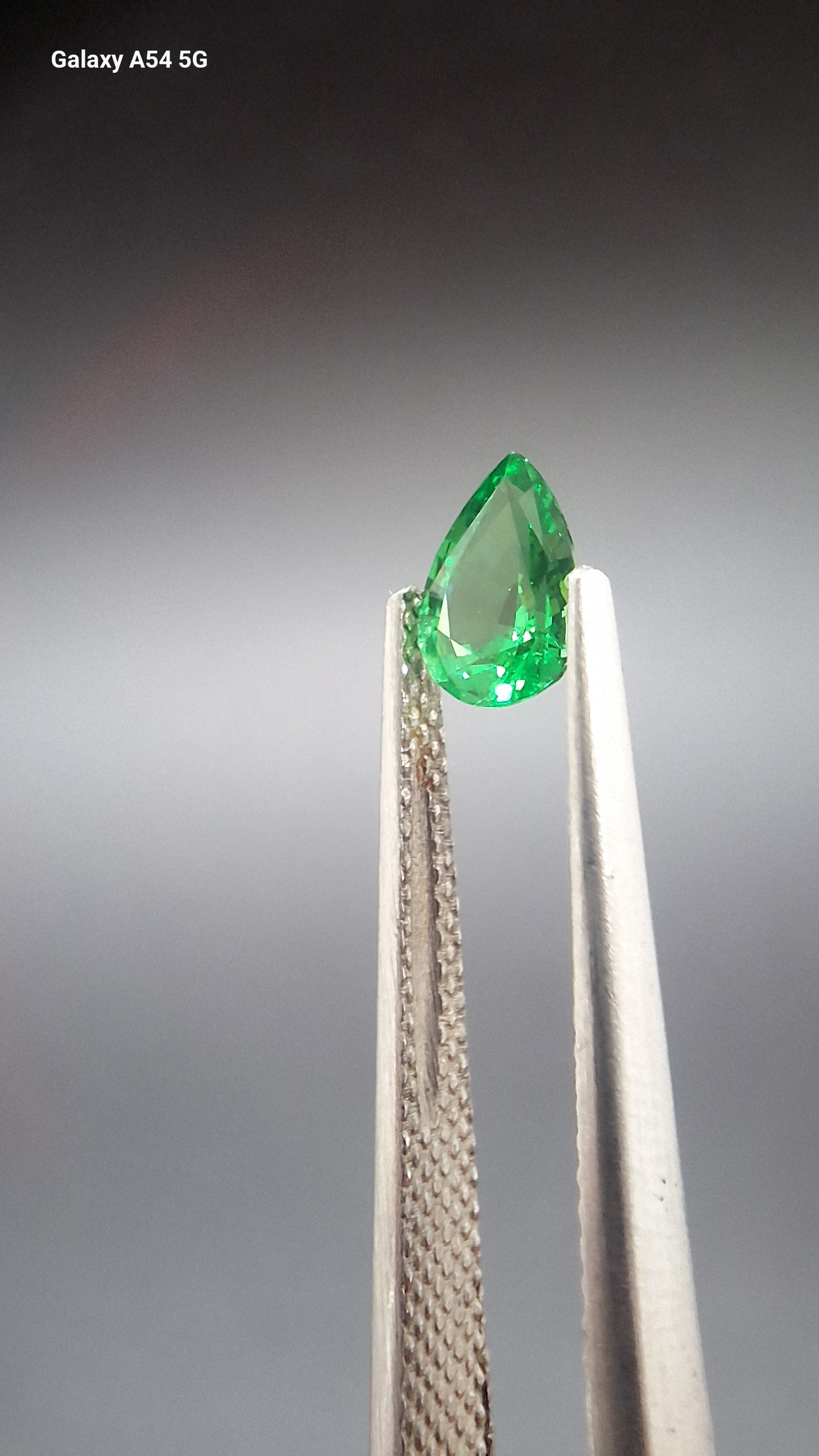 Tsavorite garnet pear