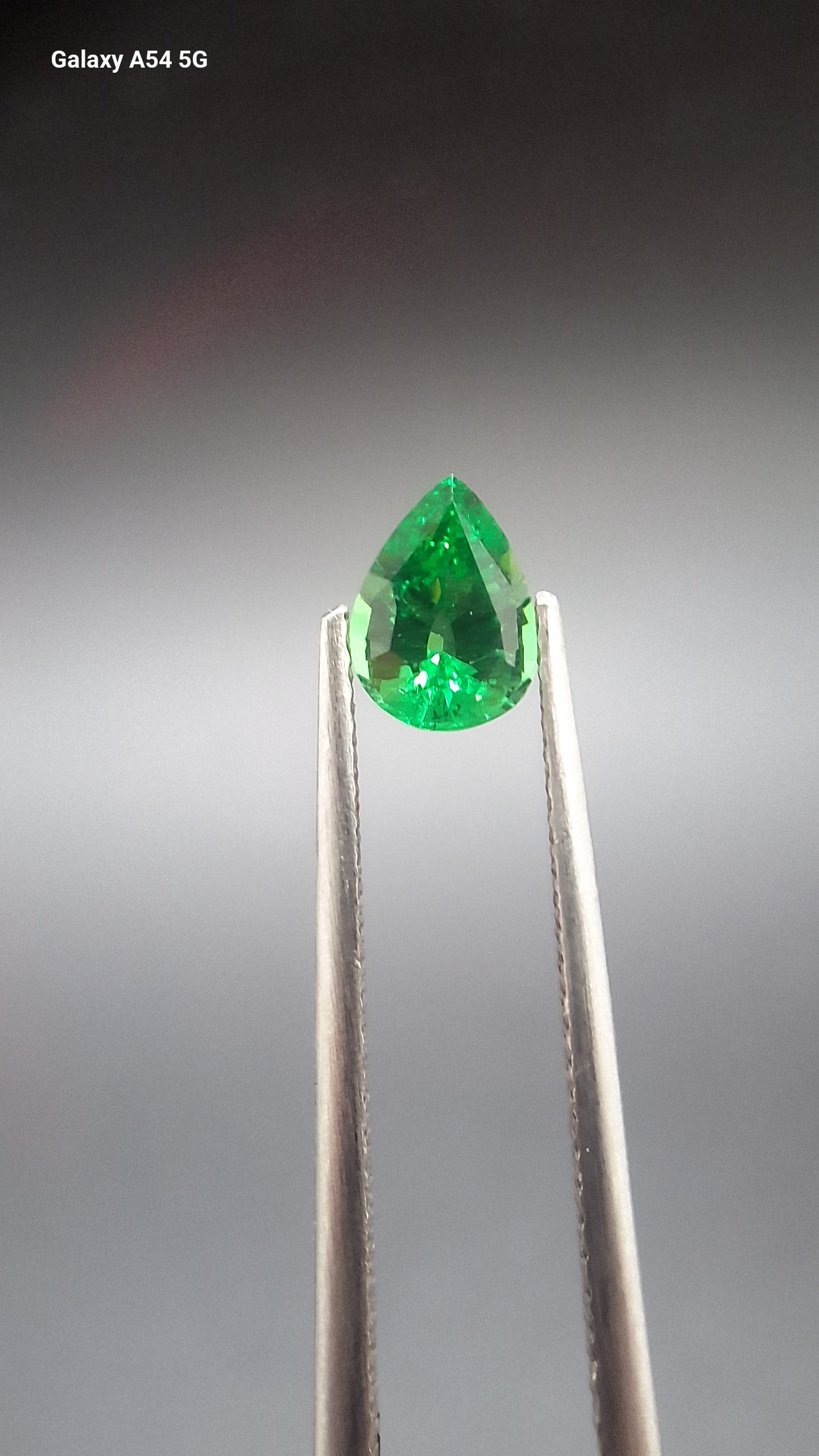 Tsavorite garnet pear