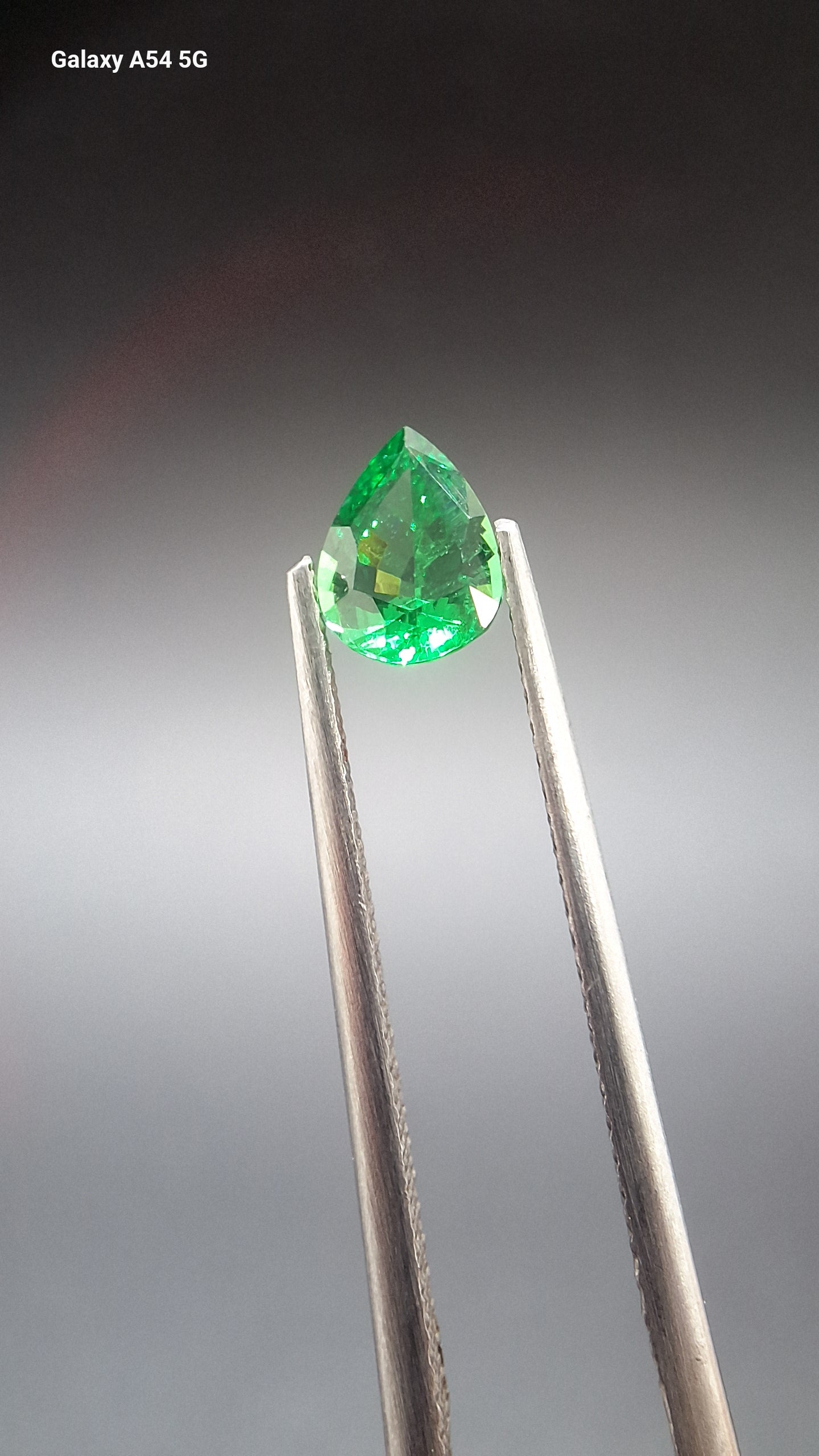 Tsavorite garnet pear