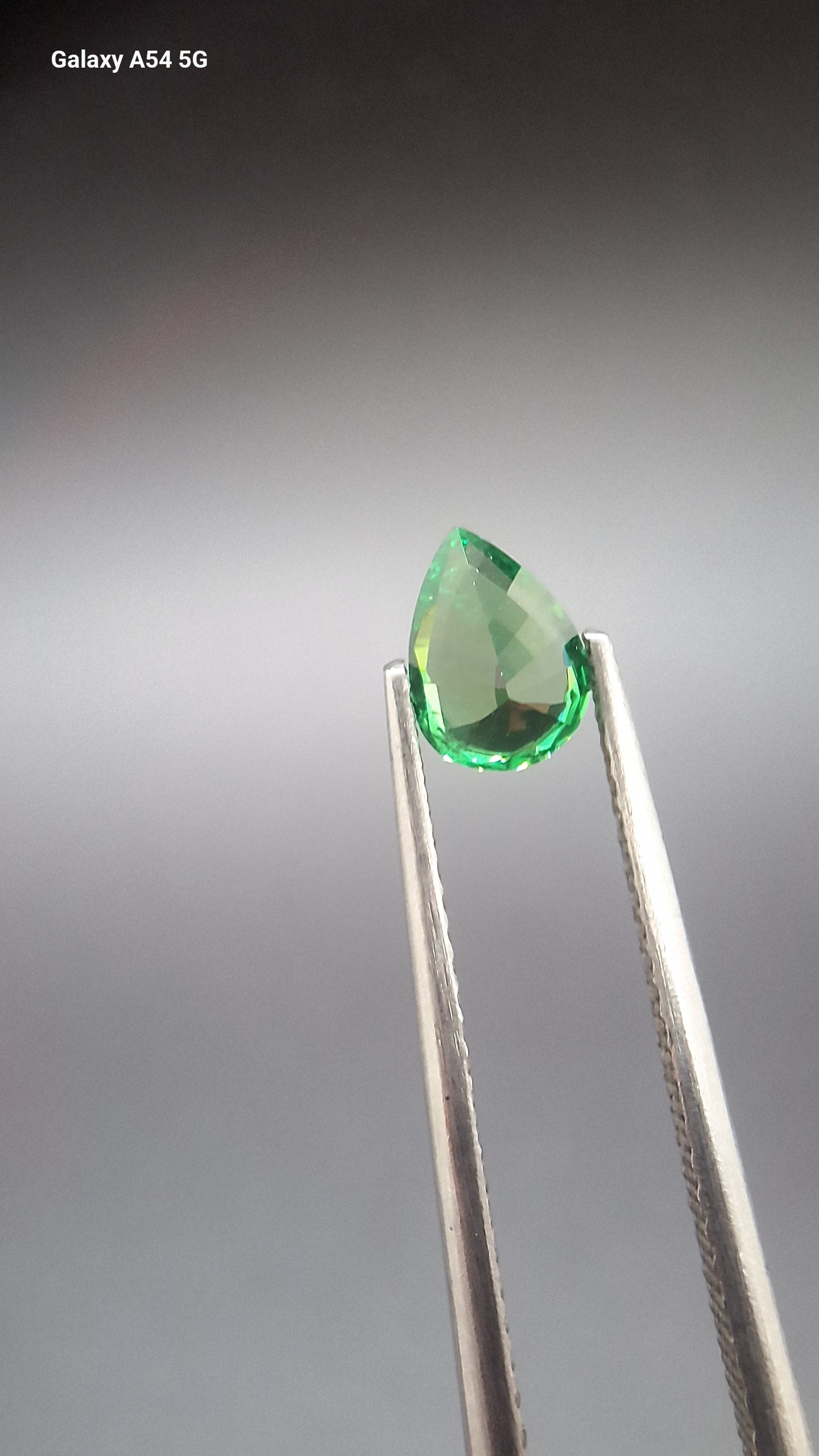 Tsavorite garnet pear