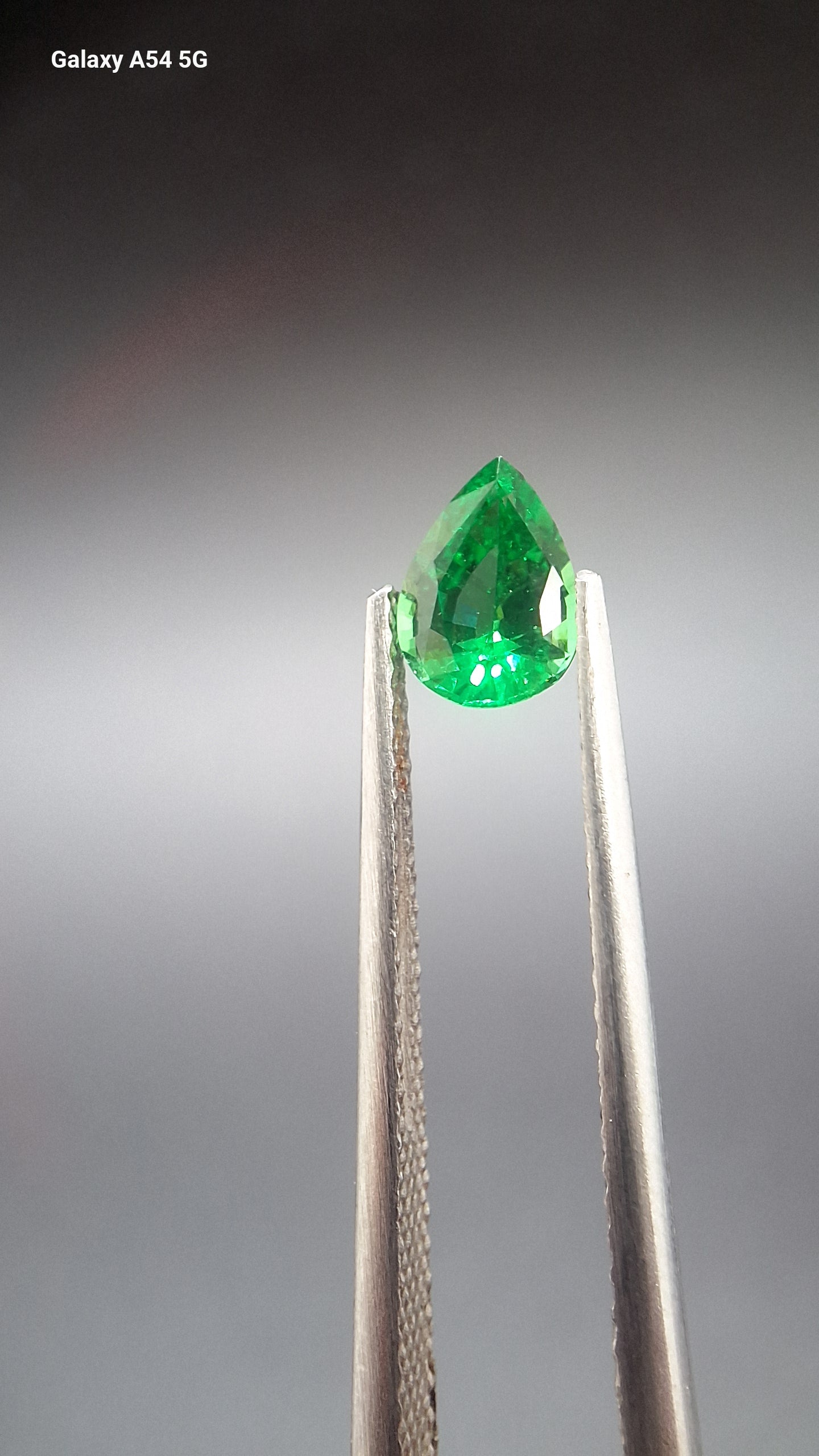 Tsavorite garnet pear