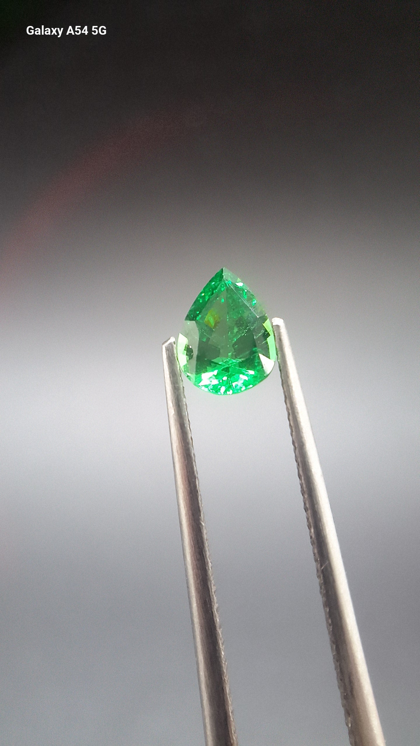 Tsavorite garnet pear