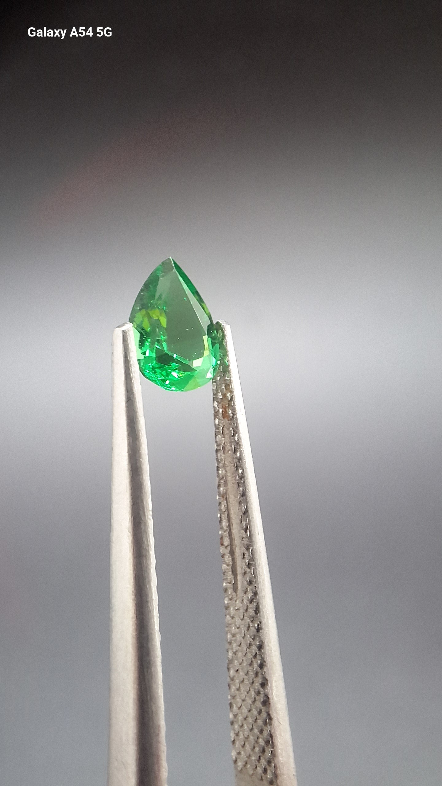 Tsavorite garnet pear