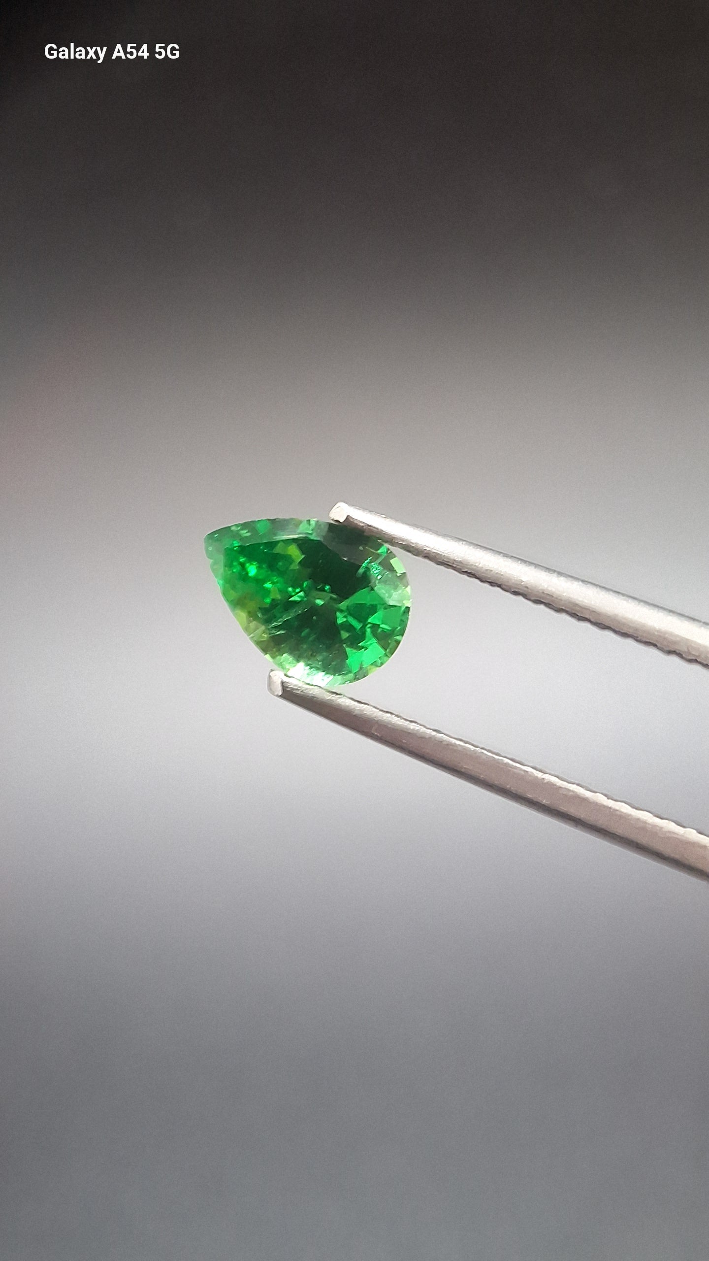 Tsavorite garnet pear