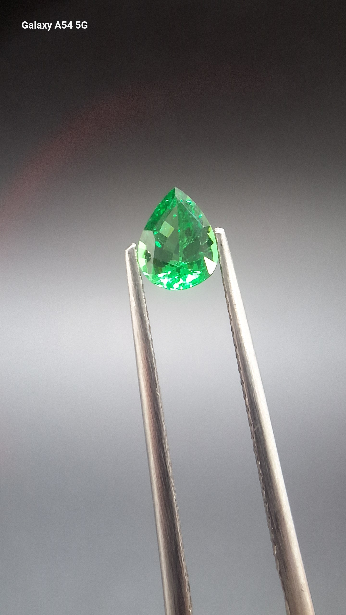 Tsavorite garnet pear