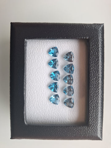 Topaze Swiss Blue Trillion