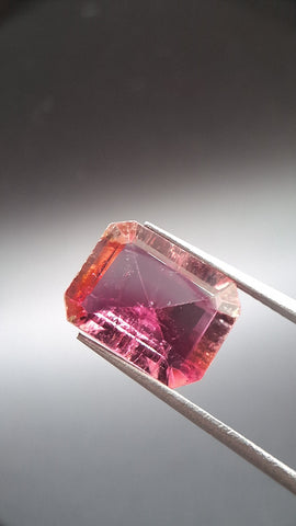 Bicolore pink turmalin