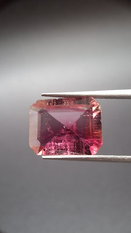 Bicolore pink turmalin