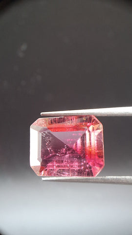 Bicolore pink turmalin