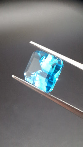 Pair of Swiss Blue Topaze