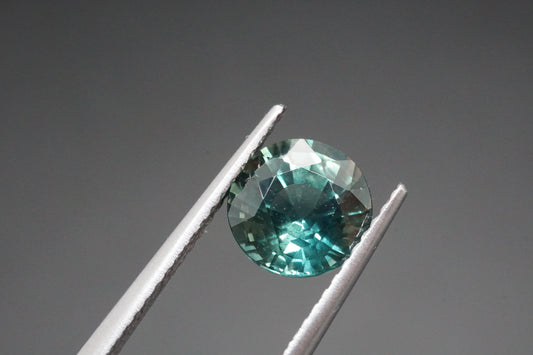 Natürlicher Teal-Saphir aus Thailand – 2,1 ct – Rundschliff – Unbehandelt
