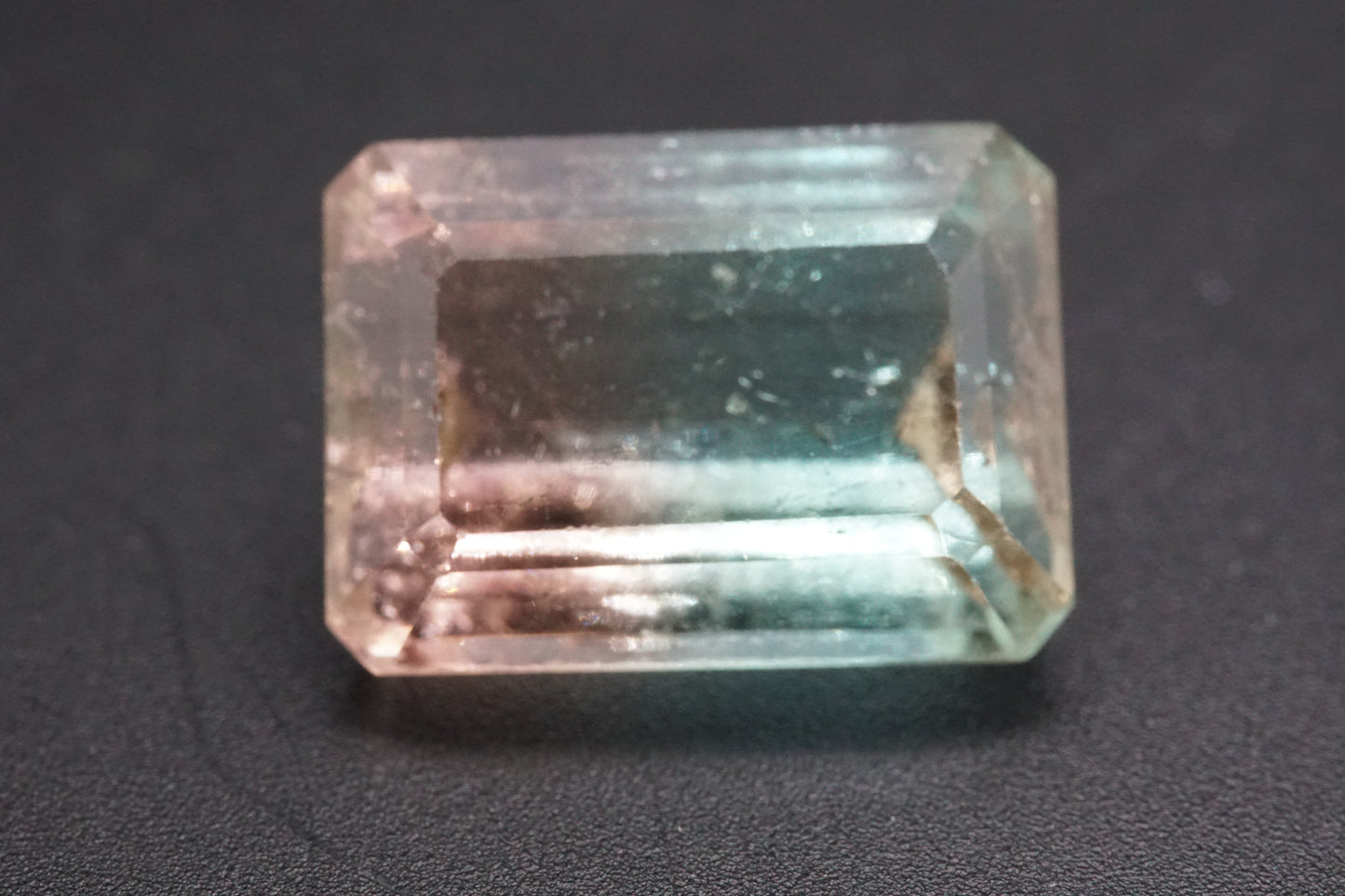 Natürlicher Bicolor-Turmalin ("Watermelon") aus Madagaskar – 15,32 ct – Smaragdschliff – Unbehandelt