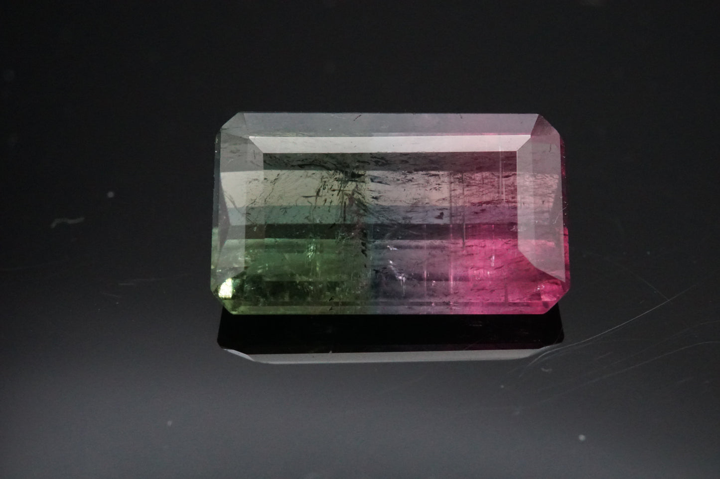 Natürlicher Bicolor-Turmalin ("Watermelon") aus Madagaskar – 2,83 ct – Smaragdschliff – Unbehandelt