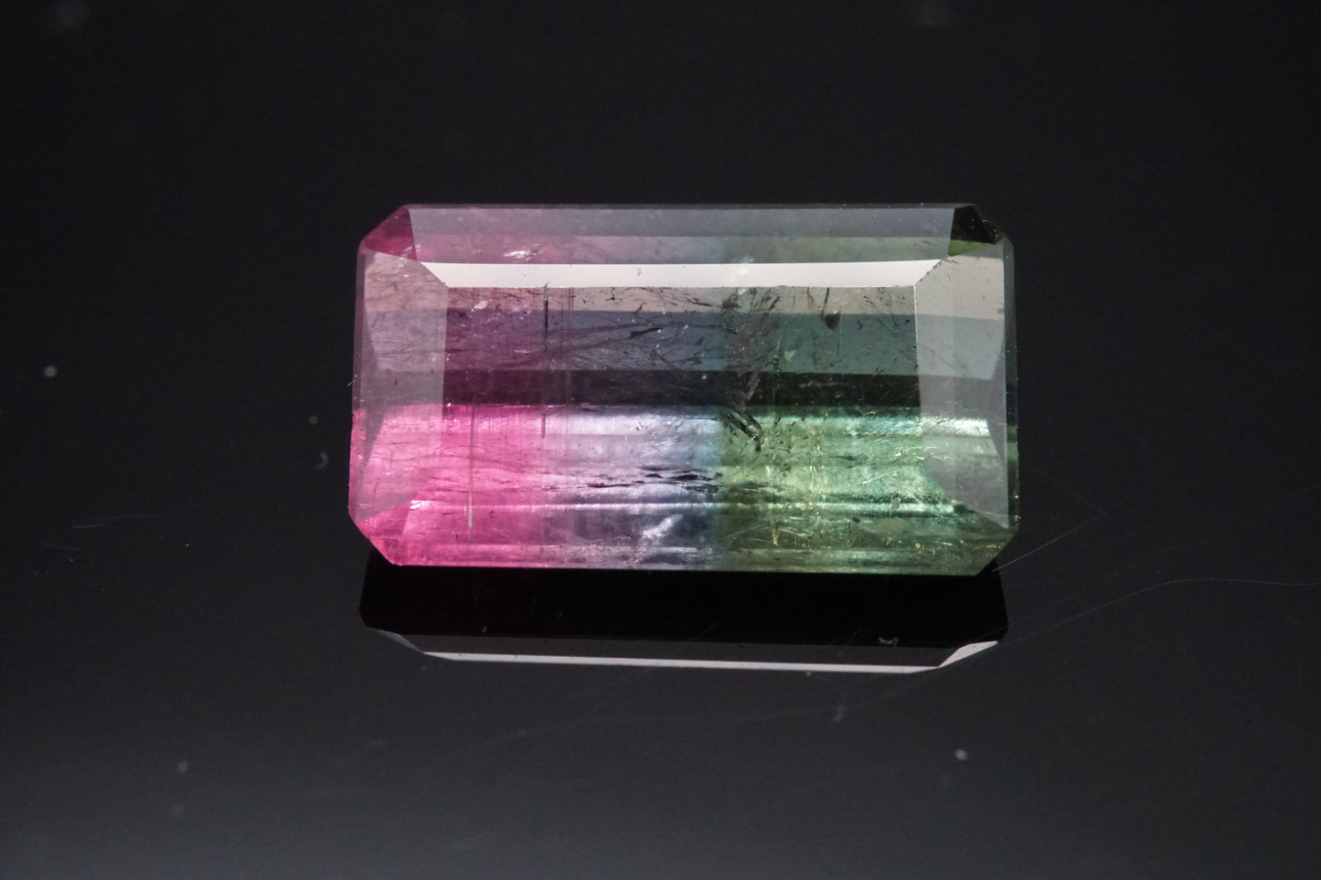 Natürlicher Bicolor-Turmalin ("Watermelon") aus Madagaskar – 2,83 ct – Smaragdschliff – Unbehandelt