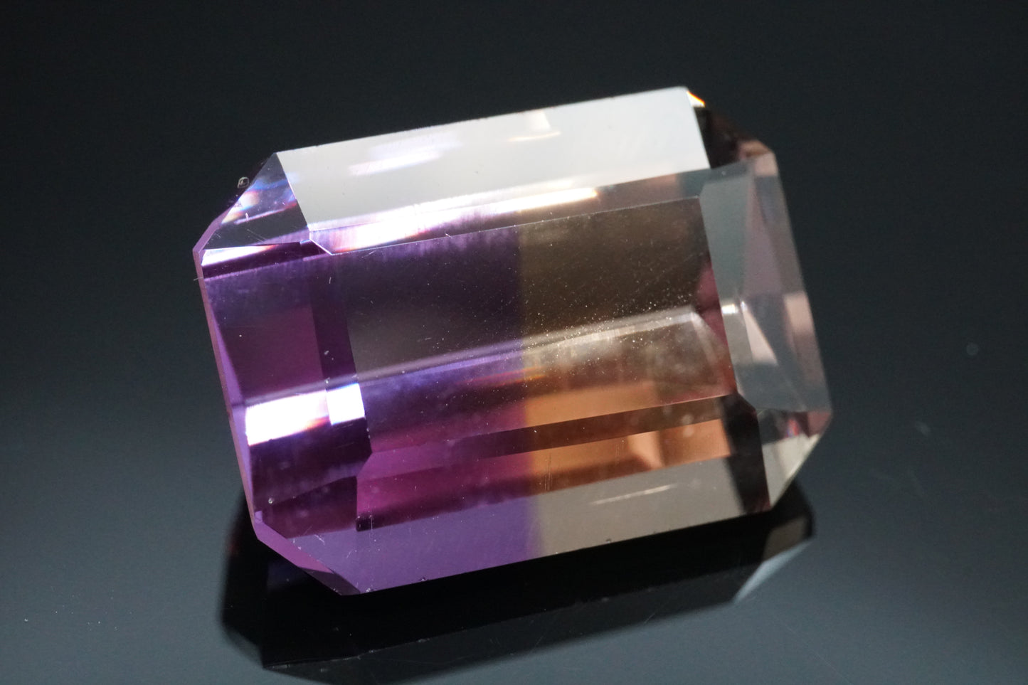 Ametrin Naturell aus Brasilien – 14,84 ct – Emerald Cut