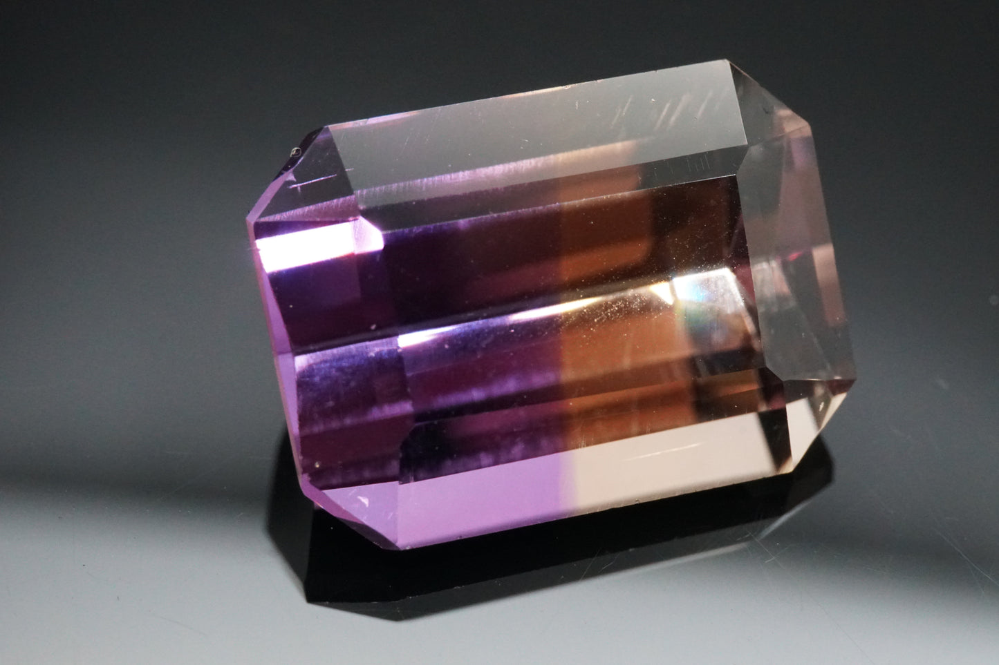 Ametrin Naturell aus Brasilien – 14,84 ct – Emerald Cut