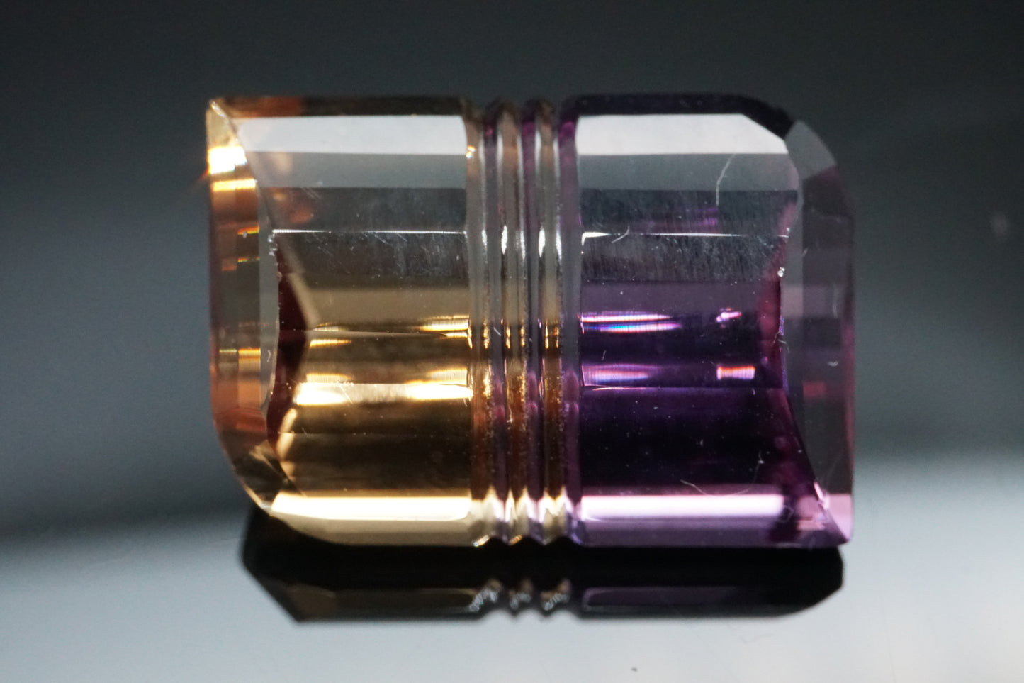 Ametrin Naturell aus Brasilien – 21,58 ct – Emerald Cut