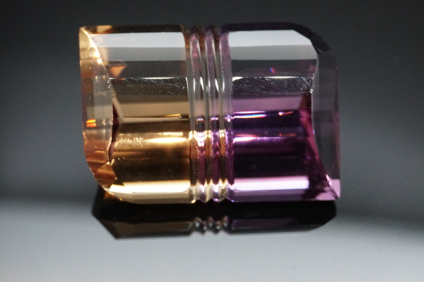 Ametrin Naturell aus Brasilien – 21,58 ct – Emerald Cut