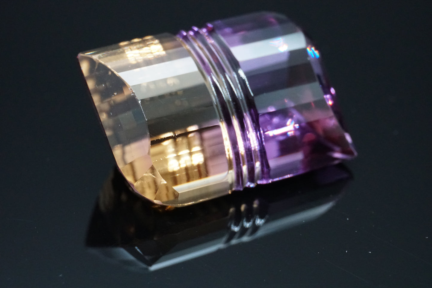 Ametrin Naturell aus Brasilien – 21,58 ct – Emerald Cut