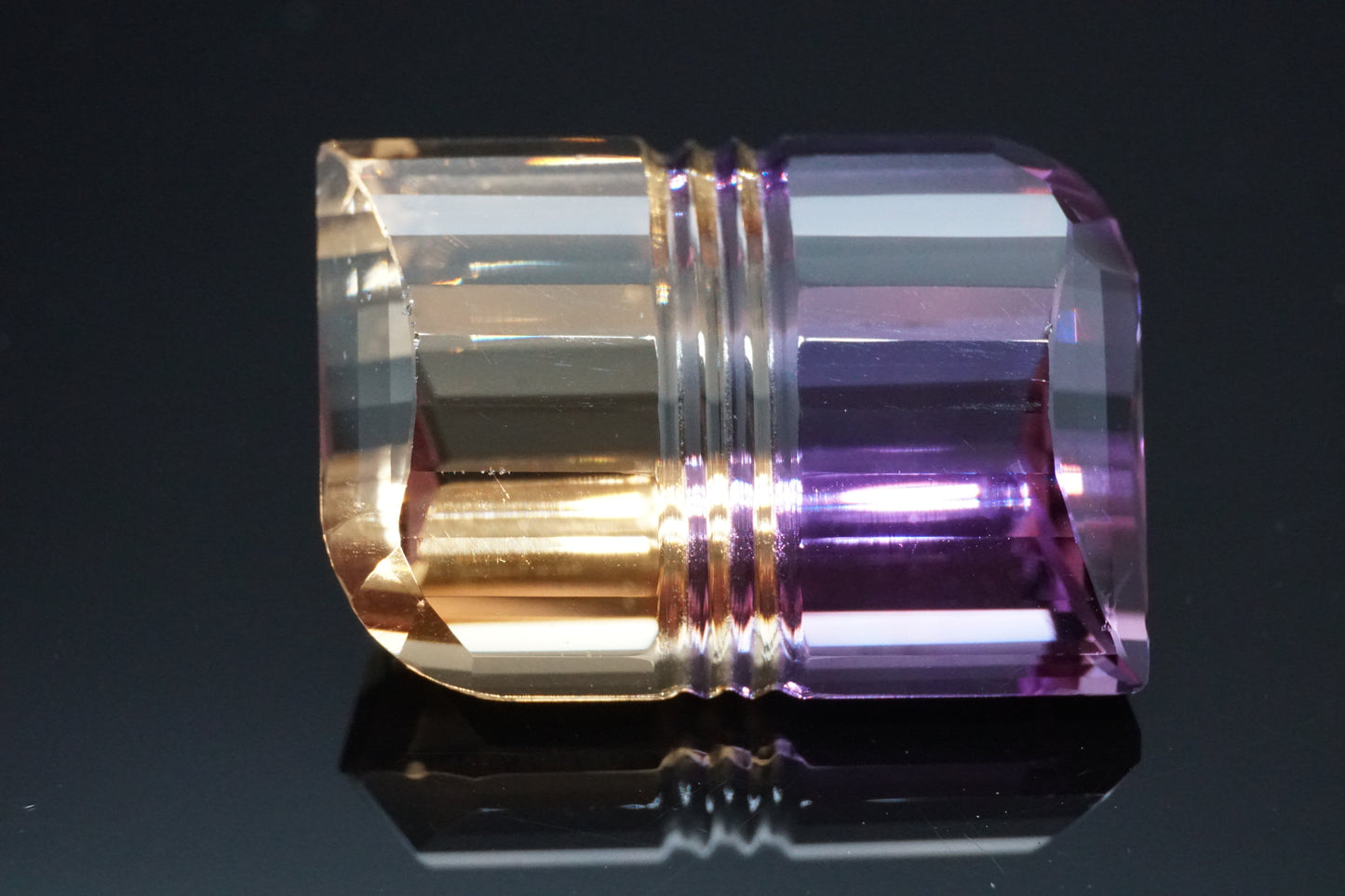 Ametrin Naturell aus Brasilien – 21,58 ct – Emerald Cut