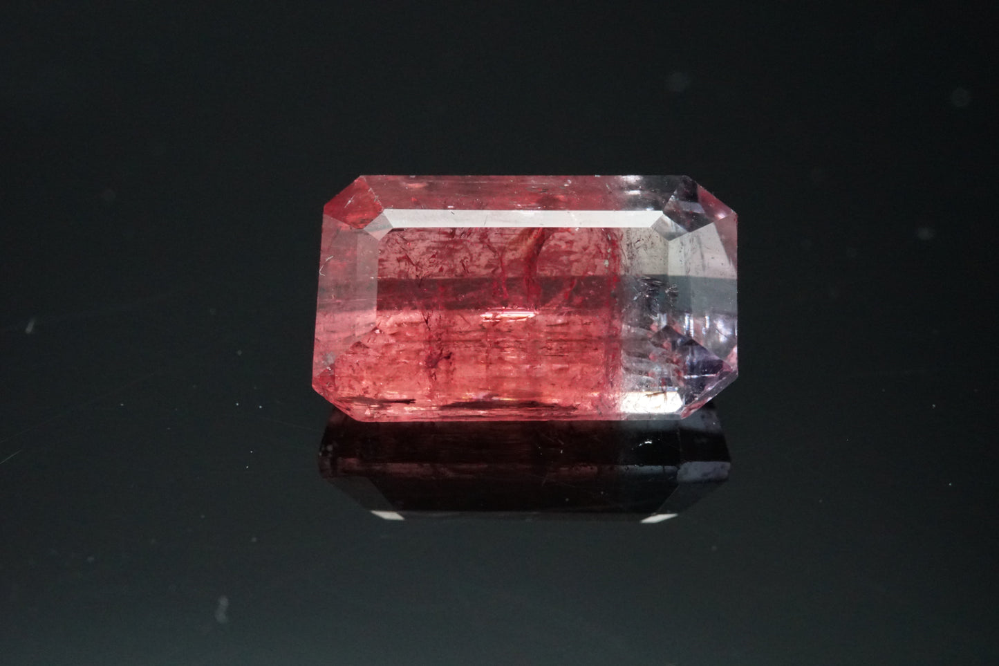 Natürlicher bicolorer Turmalin 2,61 ct Afghanistan unbehandelt