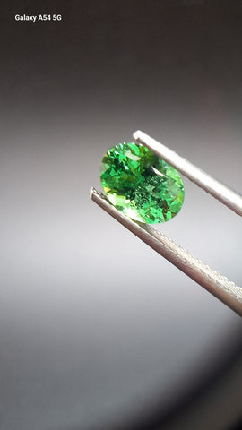 Tsavorit garnet Oval
