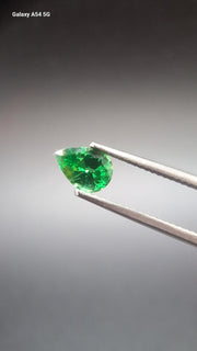 Tsavorite garnet pear