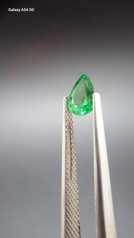 Tsavorite garnet pear
