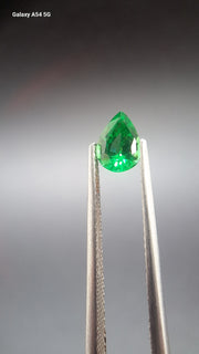 Tsavorite garnet pear