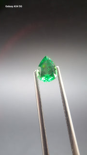 Tsavorite garnet pear