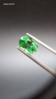 Tsavorit garnet Oval