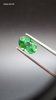 Tsavorit garnet Oval