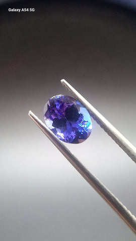 Tanzanite Oval Gemstone – Rare Blue-Violet Gem | Ideal for Jewelry, Tucson Gem Show 2025 Pick