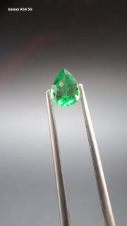 Tsavorite garnet pear