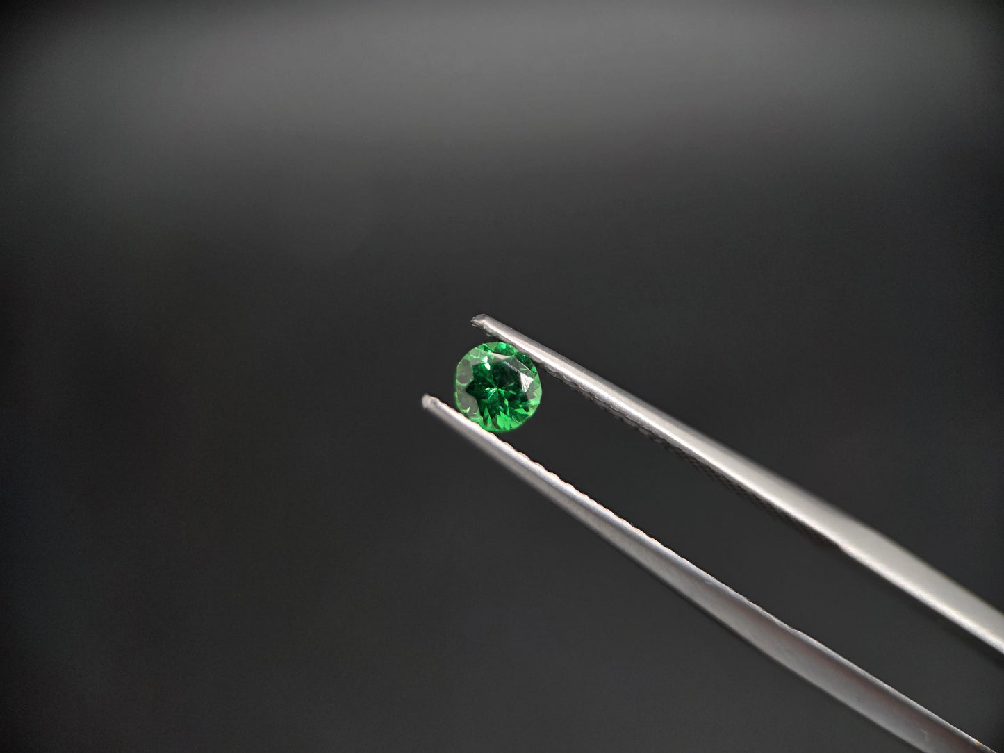 Edler Tsavorit Granat – Brillanter Rundschliff – 0,32 ct